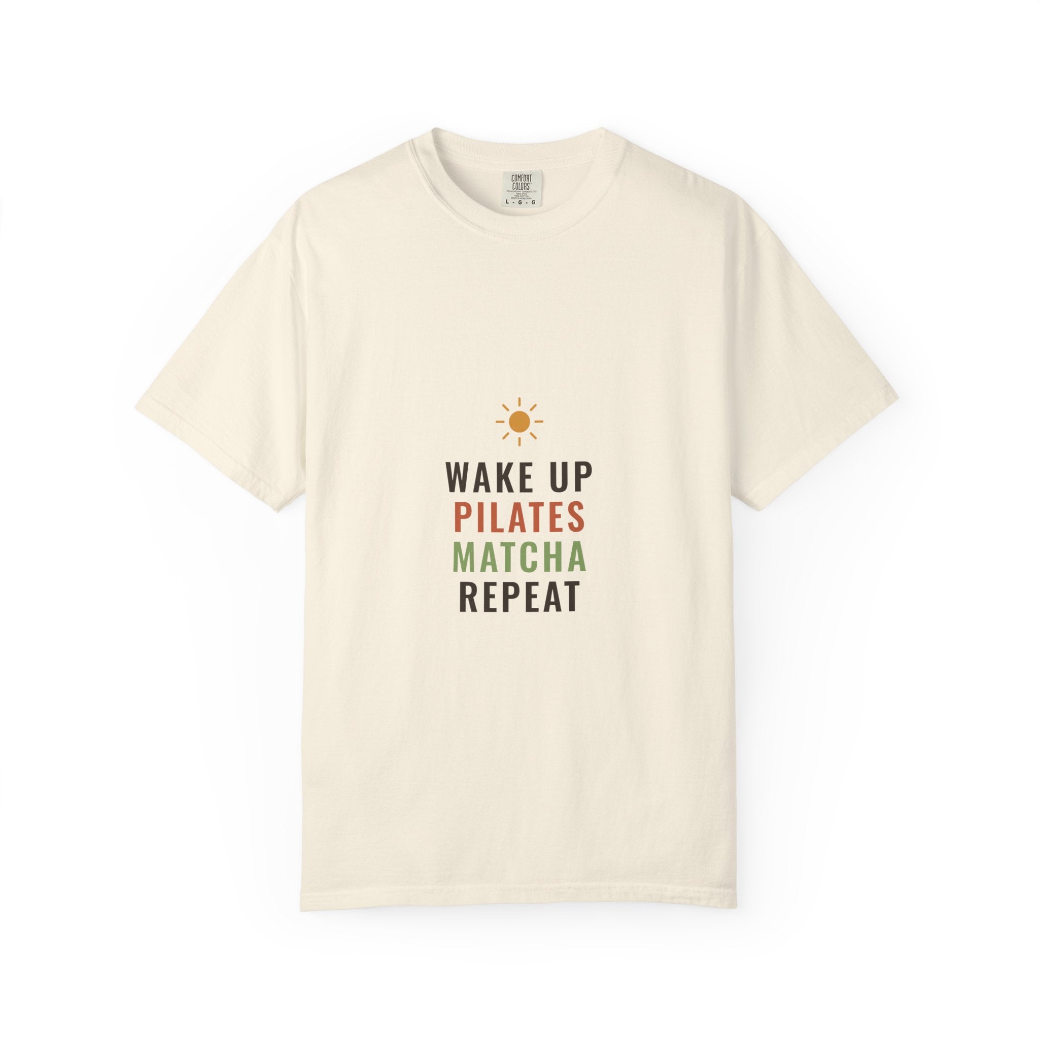 Wake Up Pilates Matcha Repeat Tee
