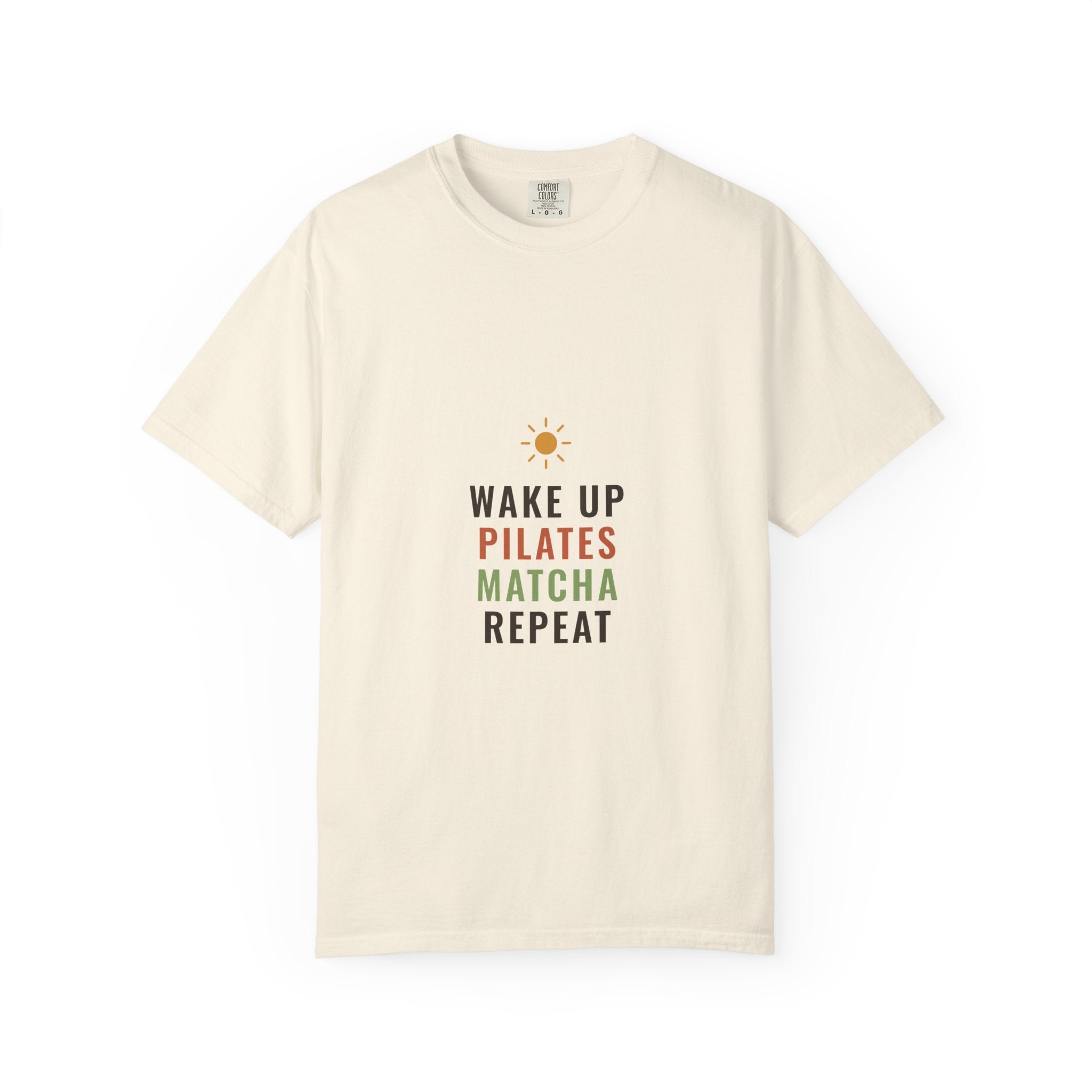 Wake Up Pilates Matcha Repeat Tee