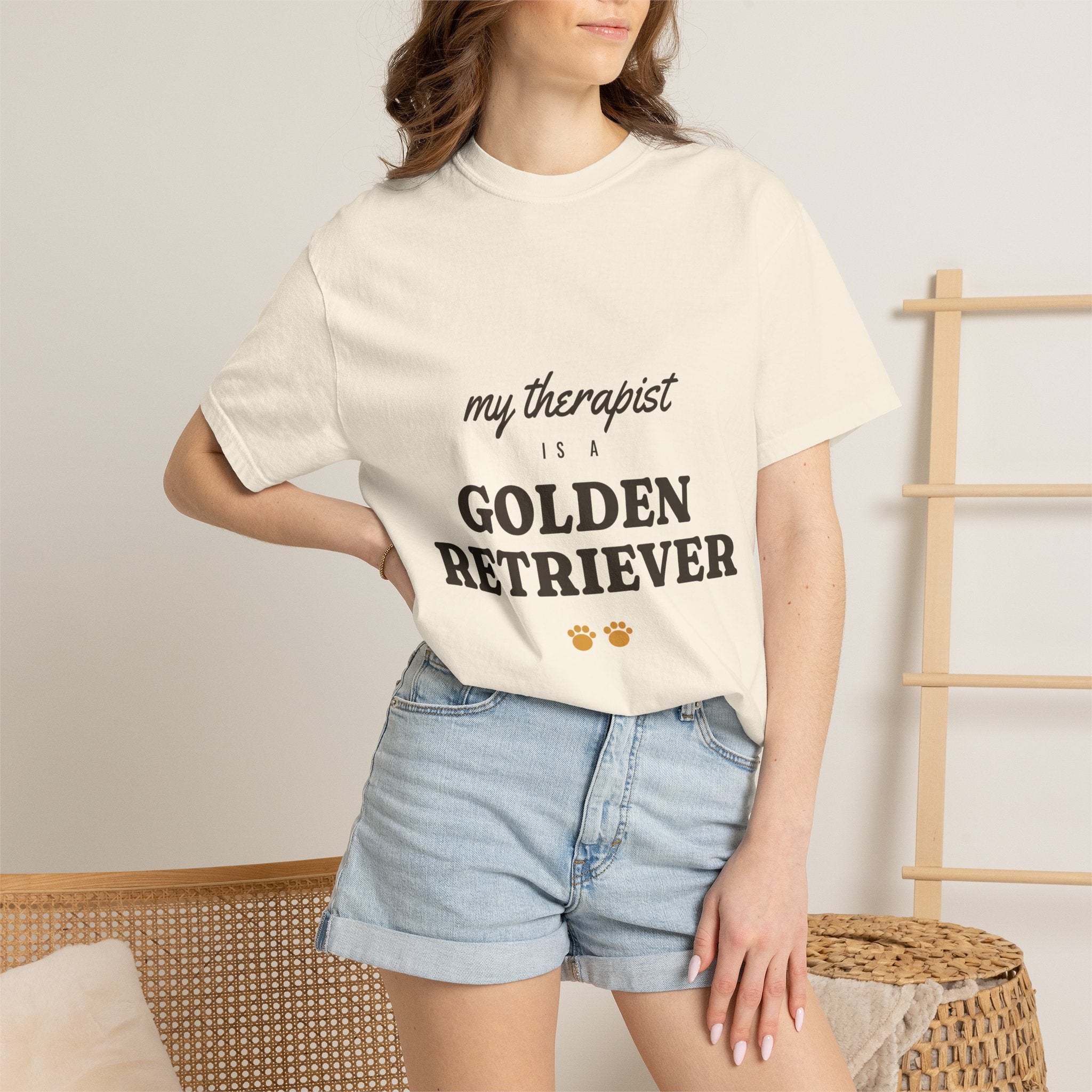 My Therapist Is a Golden Retriever Tee