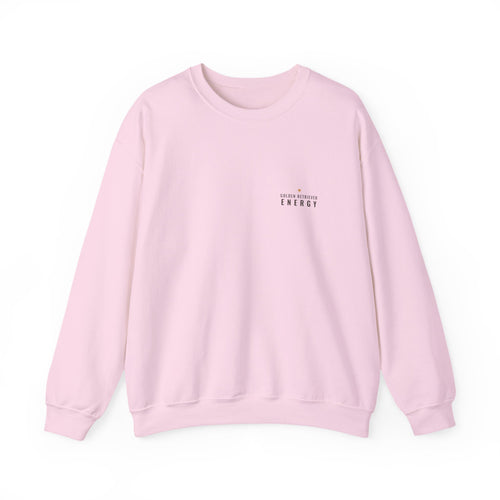 Golden Retriever Energy Crewneck — Left Chest