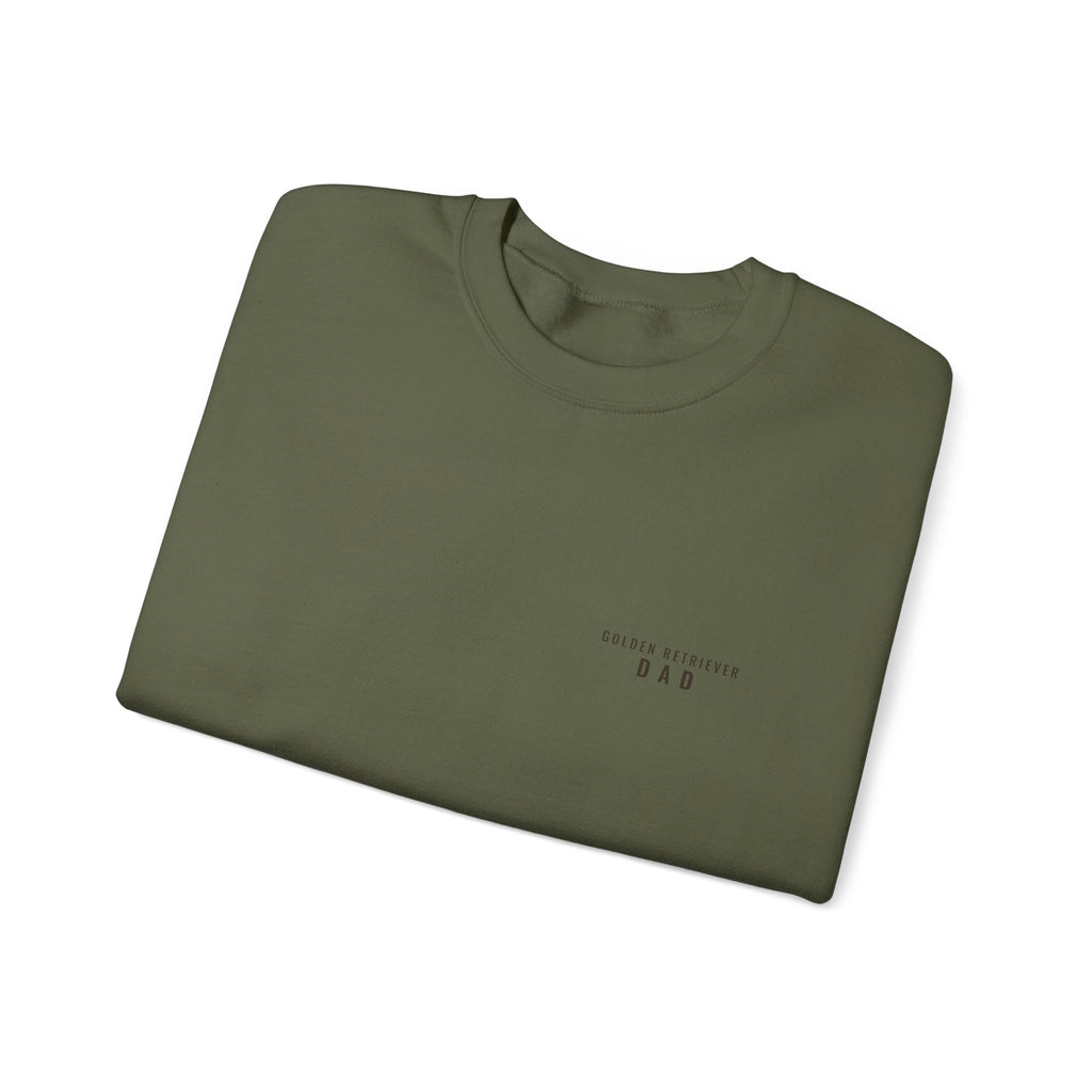 Golden Retriever Dad Crewneck — Left Chest