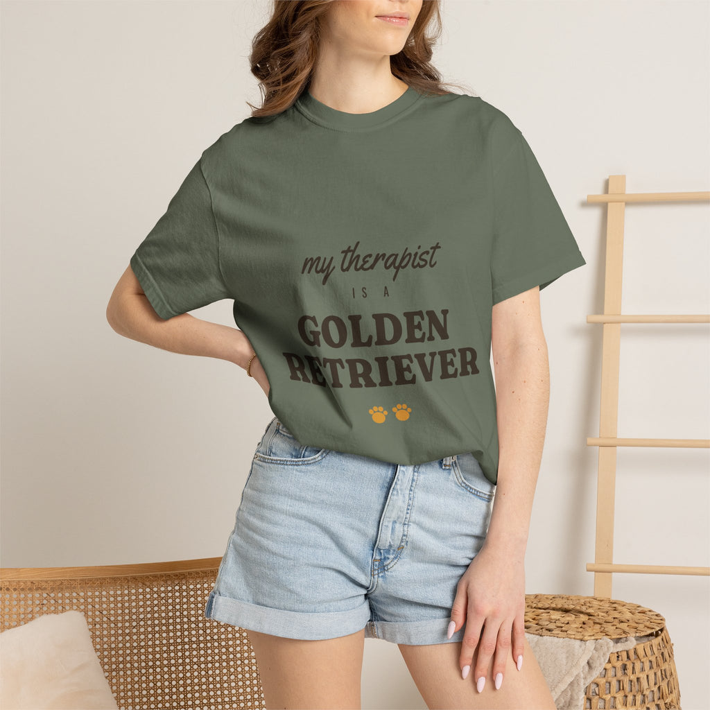 My Therapist Is a Golden Retriever Tee