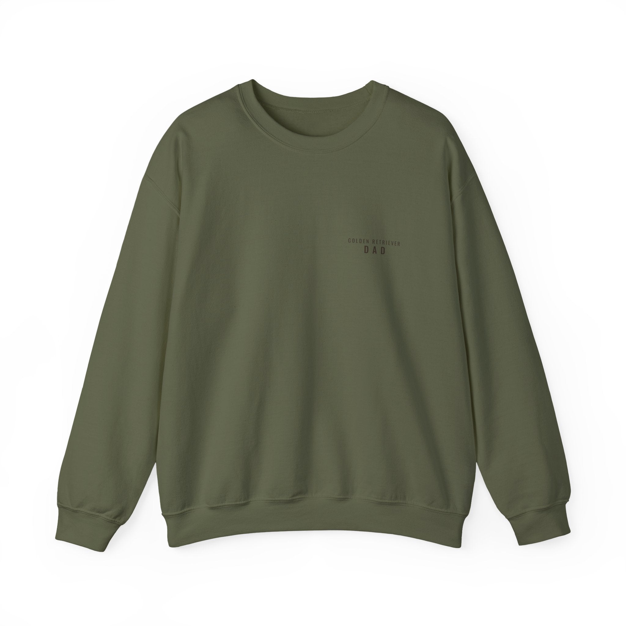 Golden Retriever Dad Crewneck — Left Chest