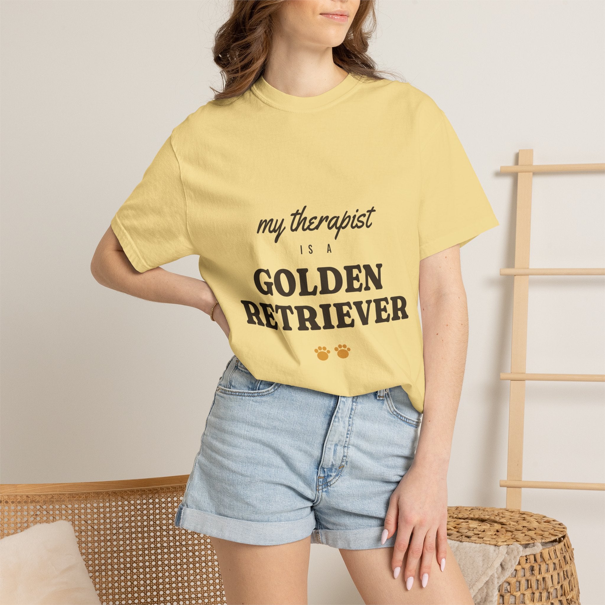 My Therapist Is a Golden Retriever Tee