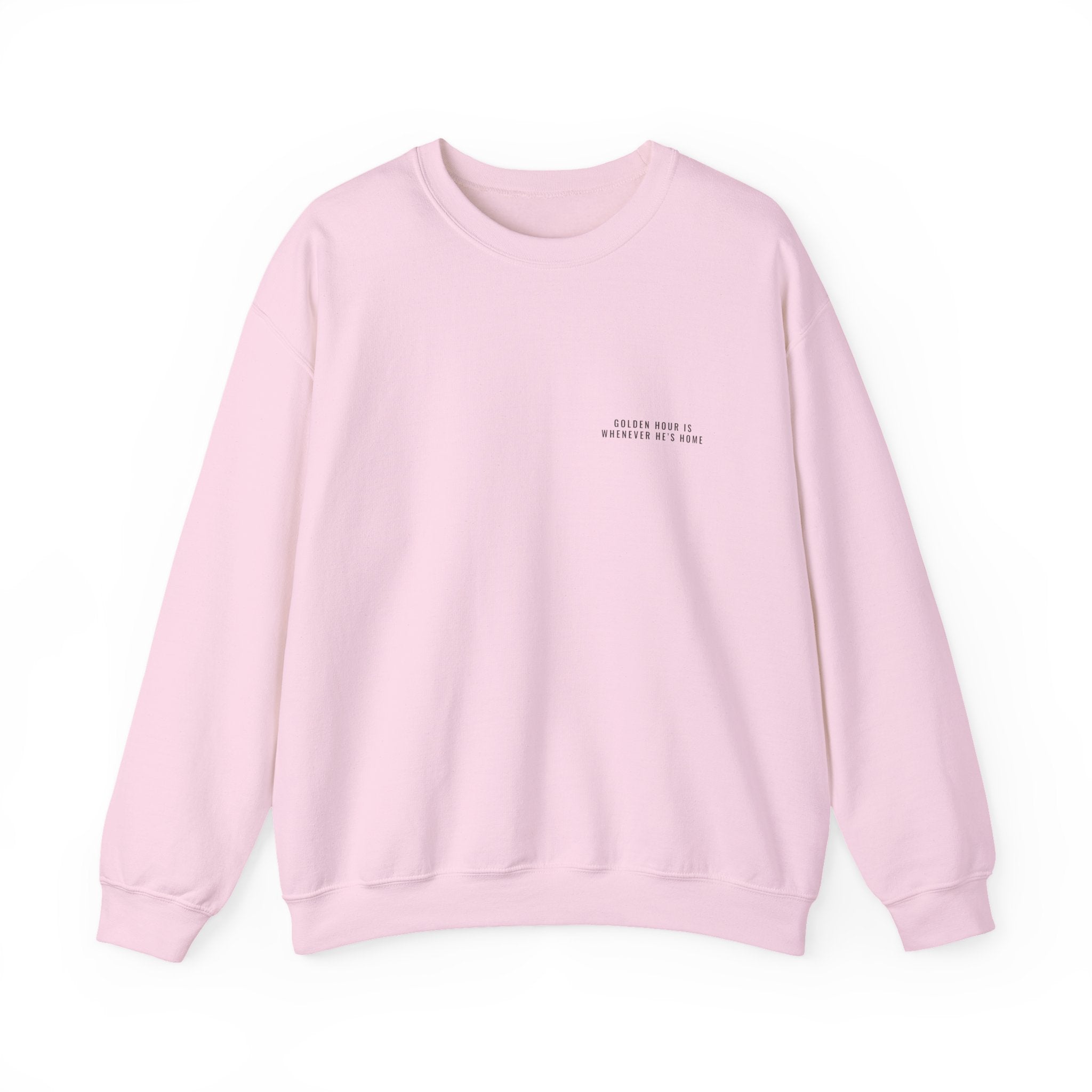 Whenever He's Home Crewneck — Left Chest