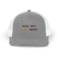 Walks Naps Treats Repeat Trucker Hat
