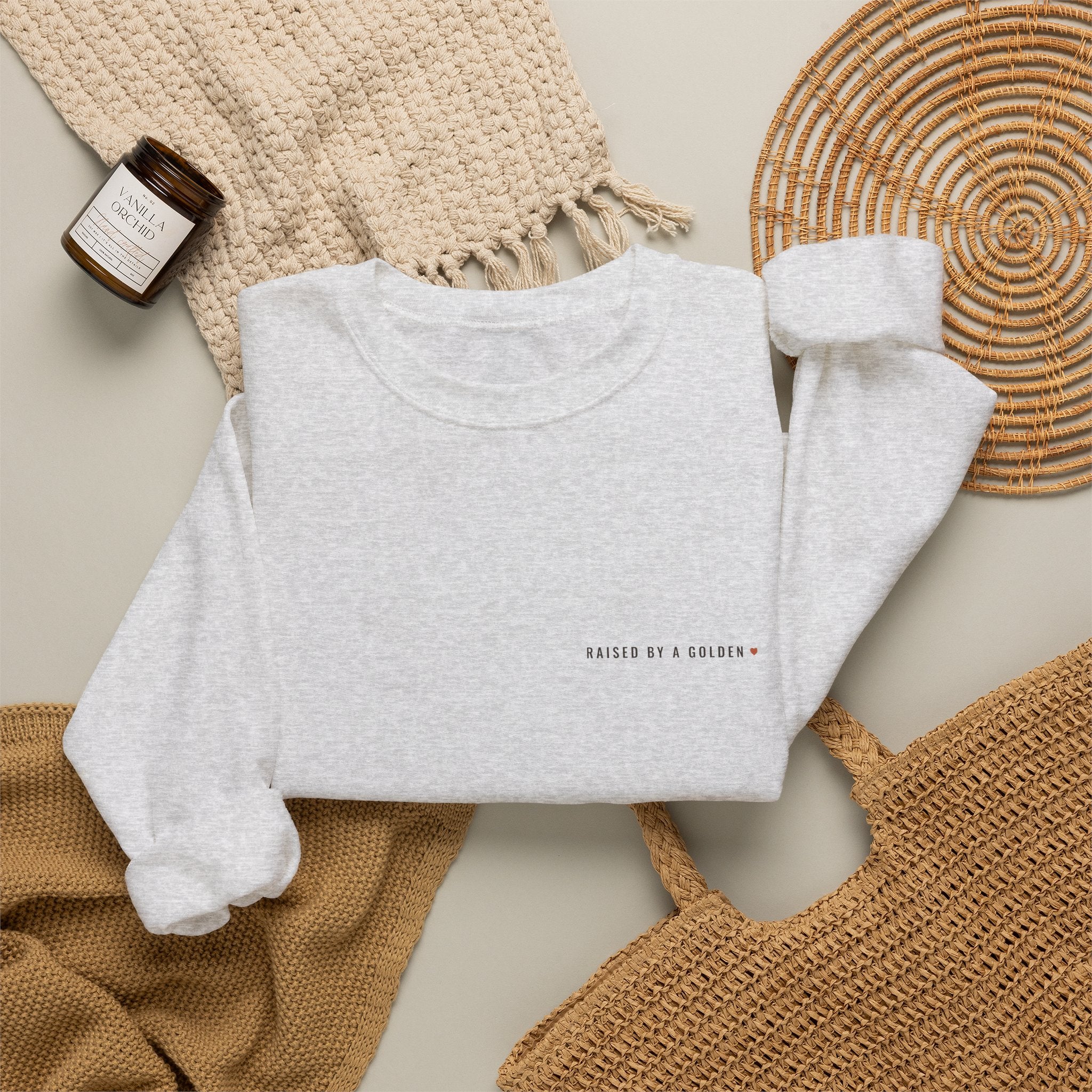 Raised by a Golden Crewneck — Left Chest